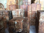 Ceramics boxes of Catherine WOLF